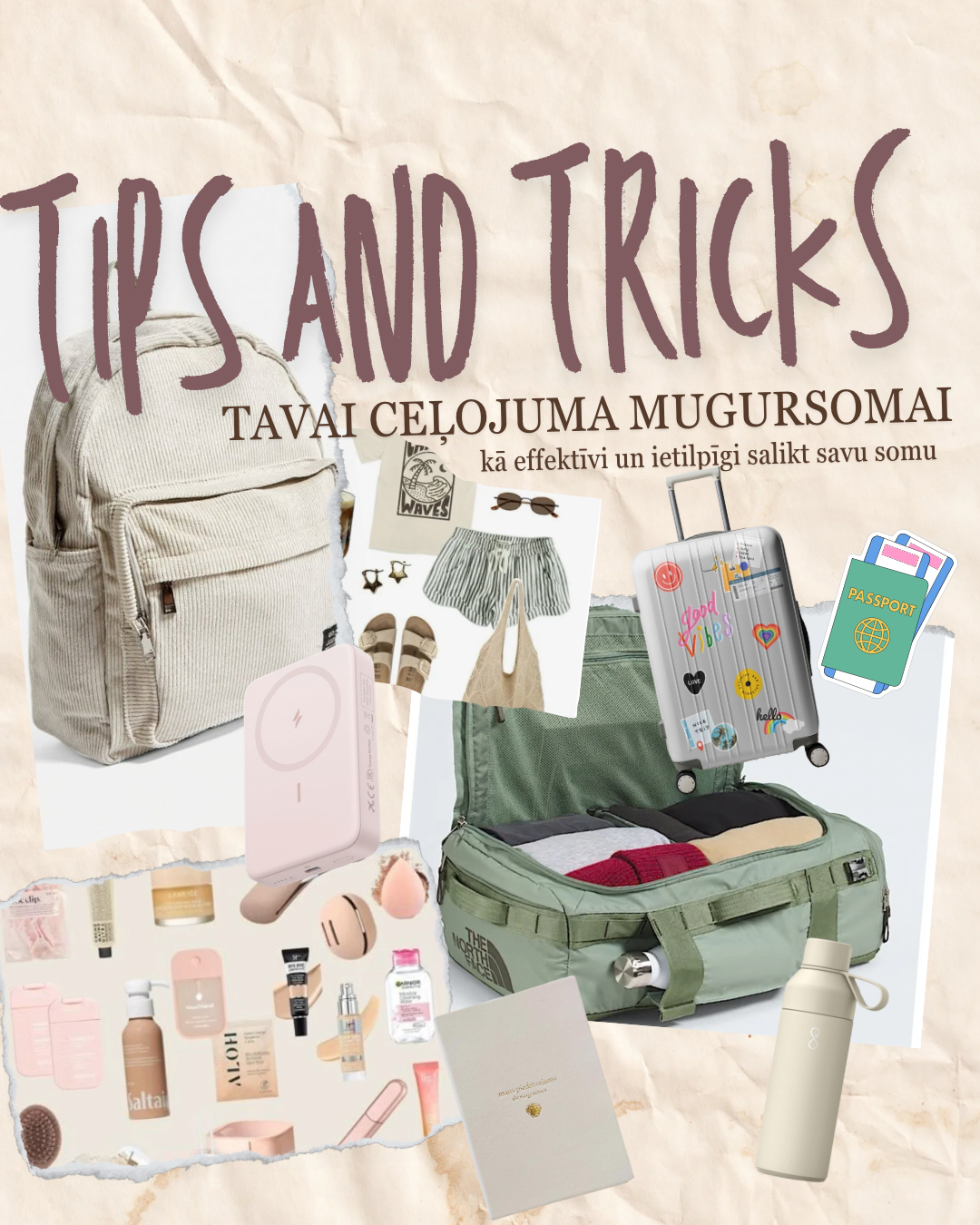 Kā salikt savu mugursomu effektīvi  “TIPS & TRICKS”